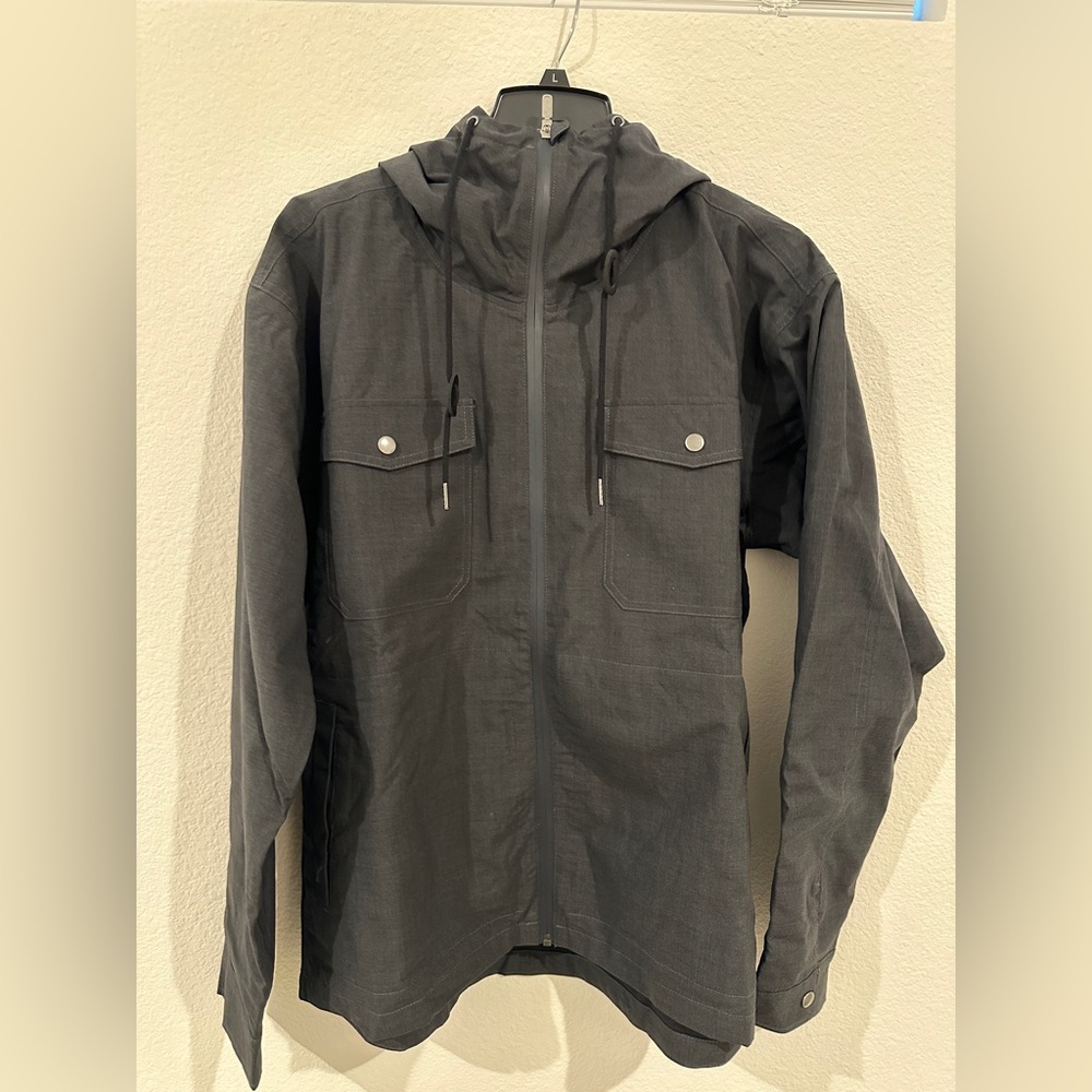 Woolly NatureDry Men's Charcoal Hooded Jacket - Large - Picture 2 of 11